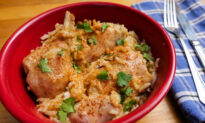 Chicken Paprikash With Rice