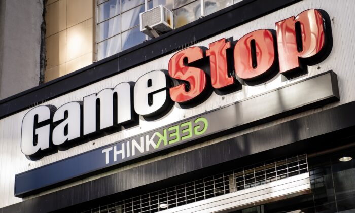 A GameStop store in New York, on Jan. 28, 2021. (John Minchillo/AP Photo)