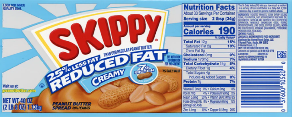 Skippy voluntarily recalled some of its peanut butter products that may contain small amounts of stainless steel on March 30, 2021 (Skippy/FDA)