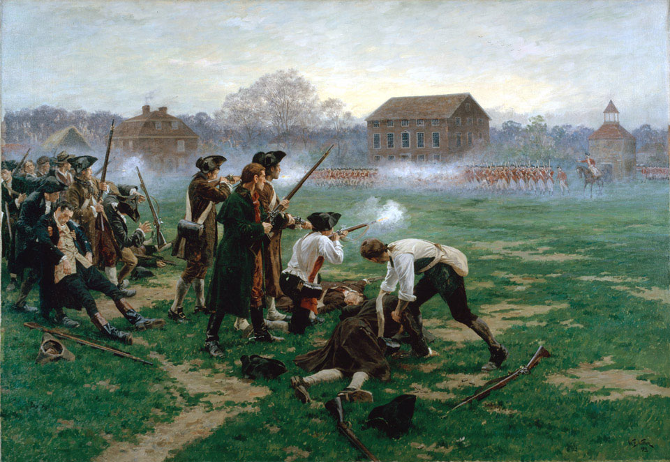 "The Battle of Lexington," by William Barnes Wollen. National Army Museum. (Public Domain)