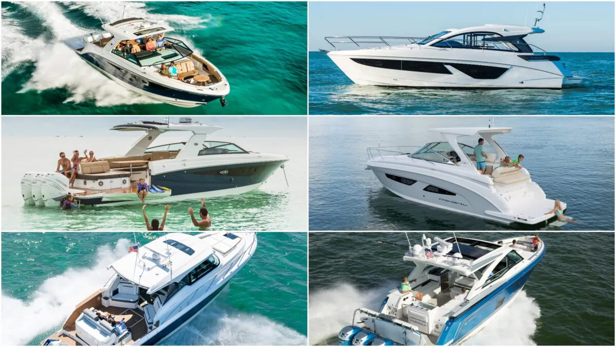 (Courtesy of Regal, Beneteau, Sea Ray, Formula, Tiara)