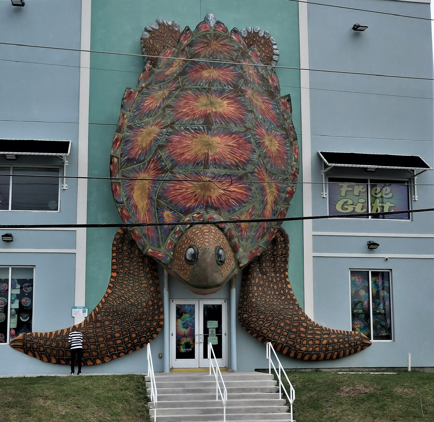 "Tank" is the largest piece on the Sea Turtle Art Trail on South Padre Island