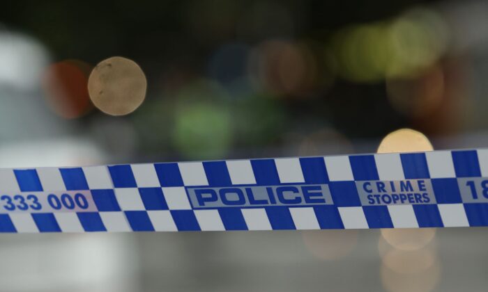 A police tape in Australia on Nov. 9, 2018. (Robert Cianflone/Getty Images)