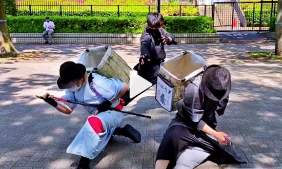 Samurai Trash Collectors Turning Heads With Their Impressive Litter-Picking Antics
