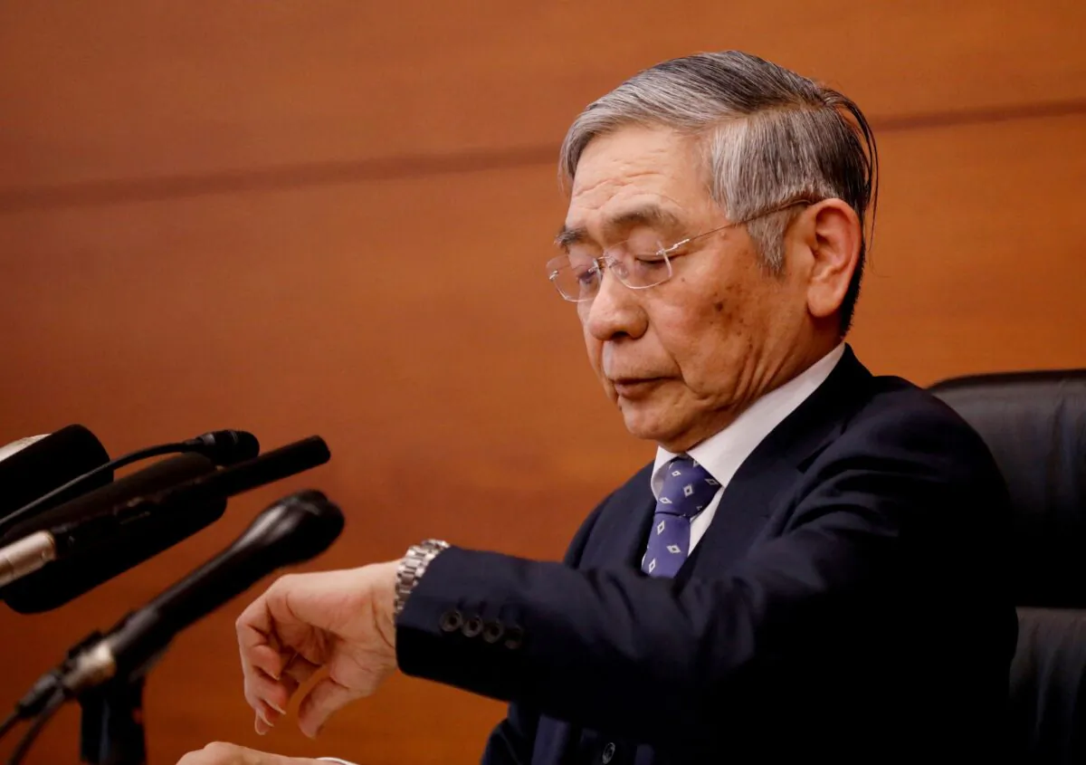 Bank of Japan Governor Haruhiko Kuroda attends a news conference in Tokyo, on Jan. 21, 2020. (Kim Kyung-Hoon/Reuters)
