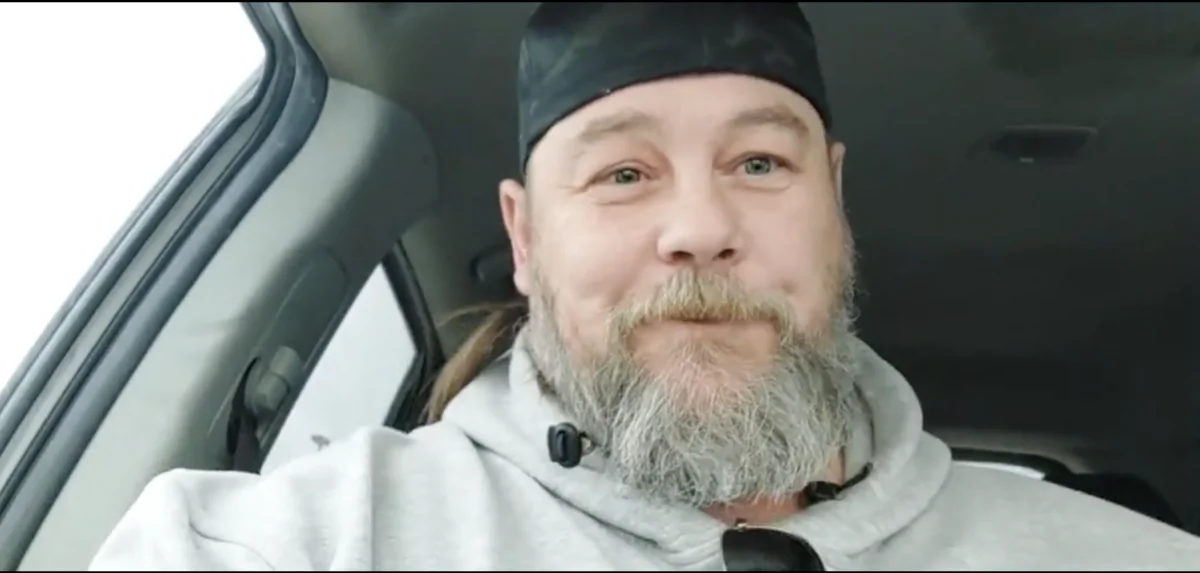 Pat King appears in a screenshot of a video posted to Facebook on Dec. 22, 2021. (Screenshot via The Epoch Times)