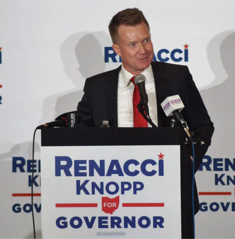 Filmmaker Joe Knopp was introduced as former Congressman Jim Renacci's Ohio gubernatorial running mate in December 2021. (Courtesy of Joe Knopp)