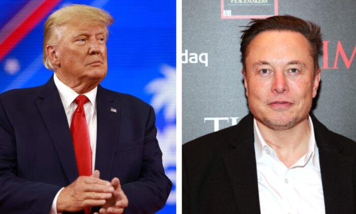 Donald Trump (L) and Elon Musk in file photos. (Joe Raedle/Getty Images; Theo Wargo/Getty Images for TIME)