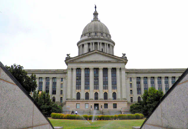 The Oklahoma State Capitol is seen in Oklahoma City, Okla., on Sept. 30, 2015. (Reuters/Jon Herskovitz)