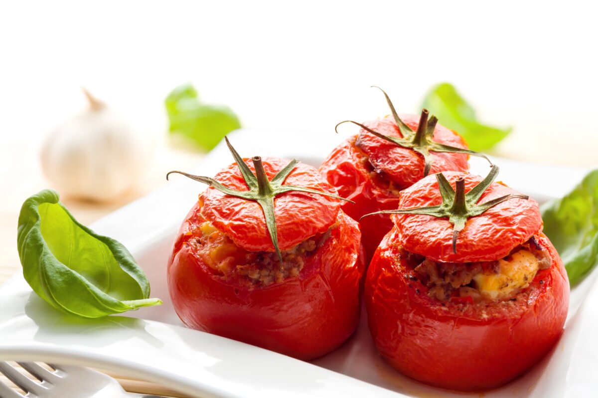 Tomatoes Farcies, aka stuffed tomatoes, are simple to make! (Inga Nielsen/Shutterstock)