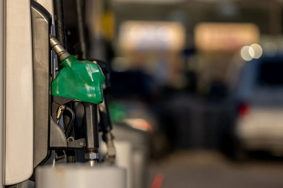 A gas pump is seen at a Shell gas station in Houston, Texas on April 1, 2022. (Photo by Brandon Bell/Getty Images)
