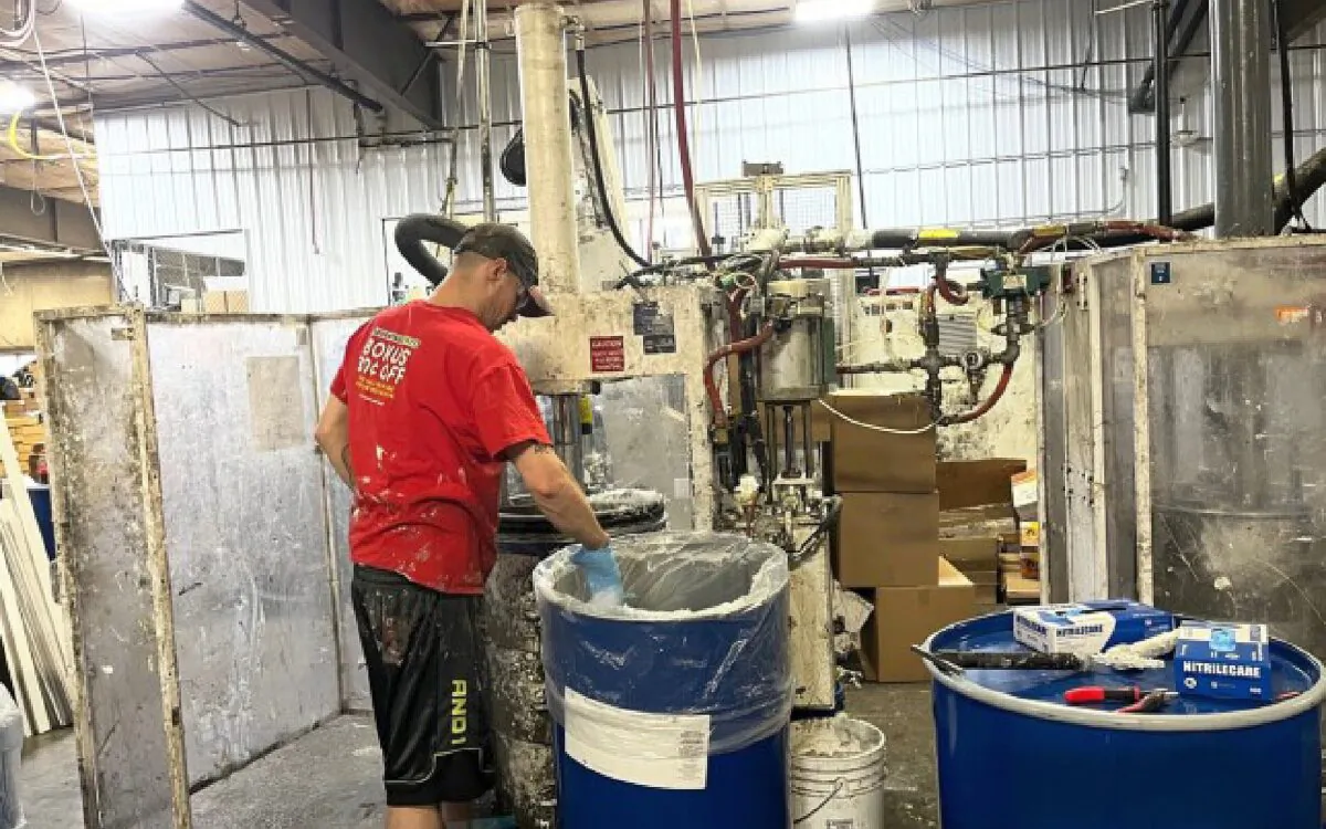 Andrew Ayers works at Guy Chemical, a chemical company that specializes in formulating high-end silicone sealants, greases, and two-part epoxy adhesives. (Salena Zito)