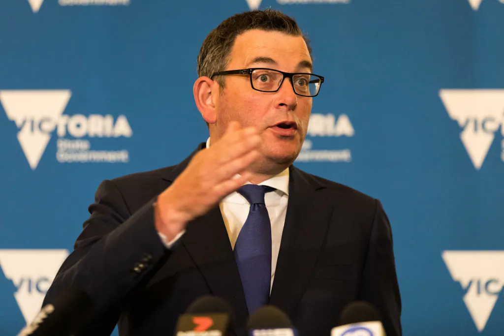 Premier of Victoria Daniel Andrews speaks to the media in Melbourne, Australia, on Nov. 18, 2021. (Asanka Ratnayake/Getty Images)