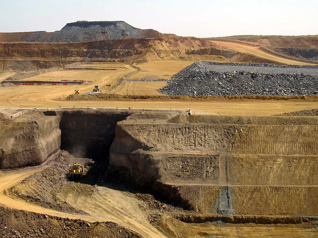 The pit at Citic Pacific Mining's Sino Iron magnetite iron ore project in the Pilbara region of Western Australia on March 5, 2010. (AMY COOPES/AFP via Getty Images)