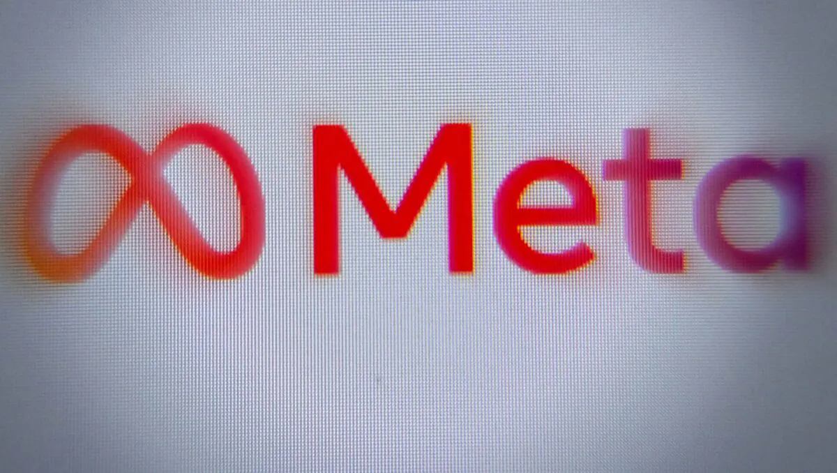 The META logo on a tablet screen in Moscow, on Nov. 11, 2021. (Kirill Kudryavtsev/AFP via Getty Images)