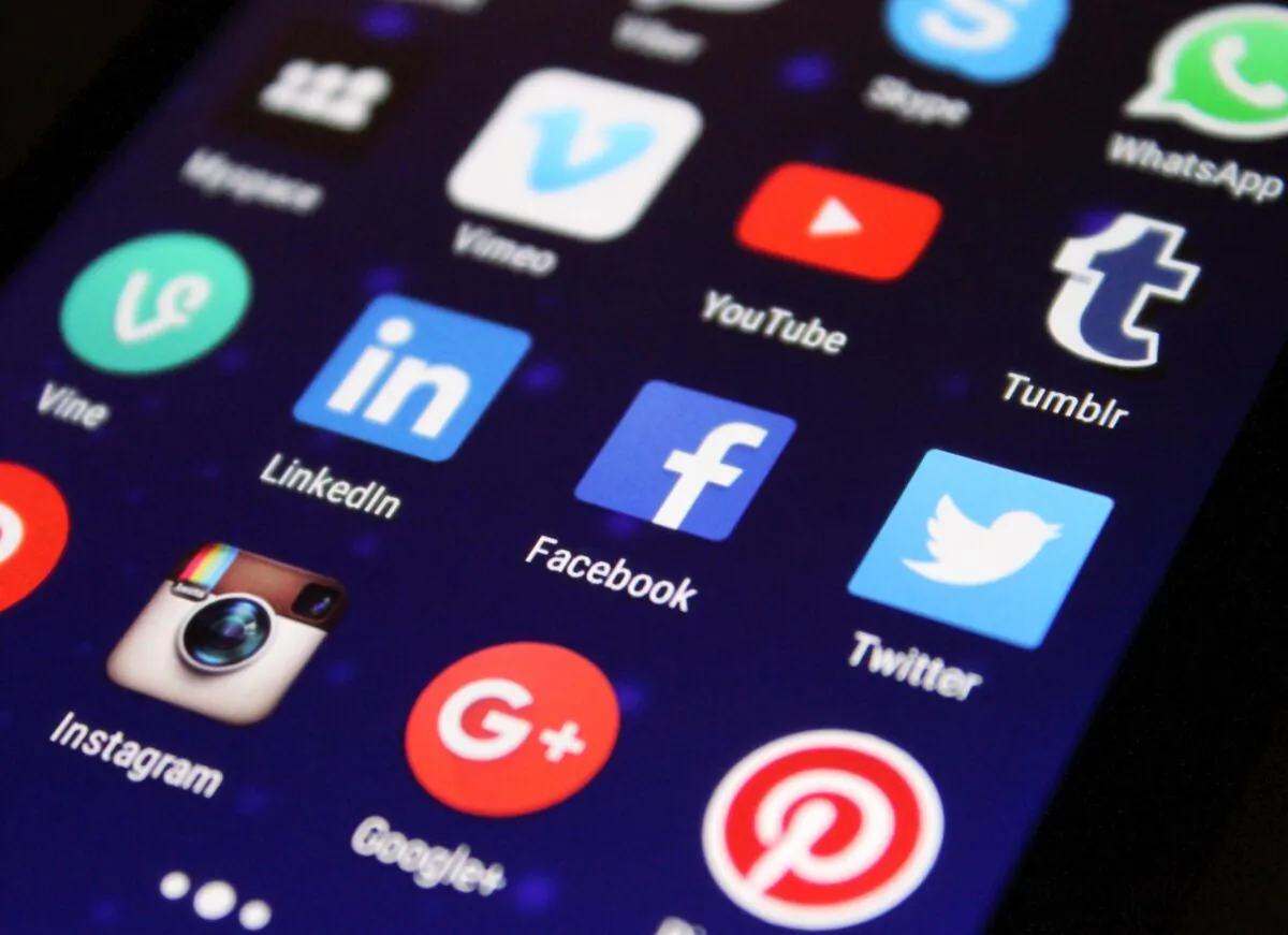 A stock photo of social media platform icons in a mobile device. (Pixabay/Pexels)