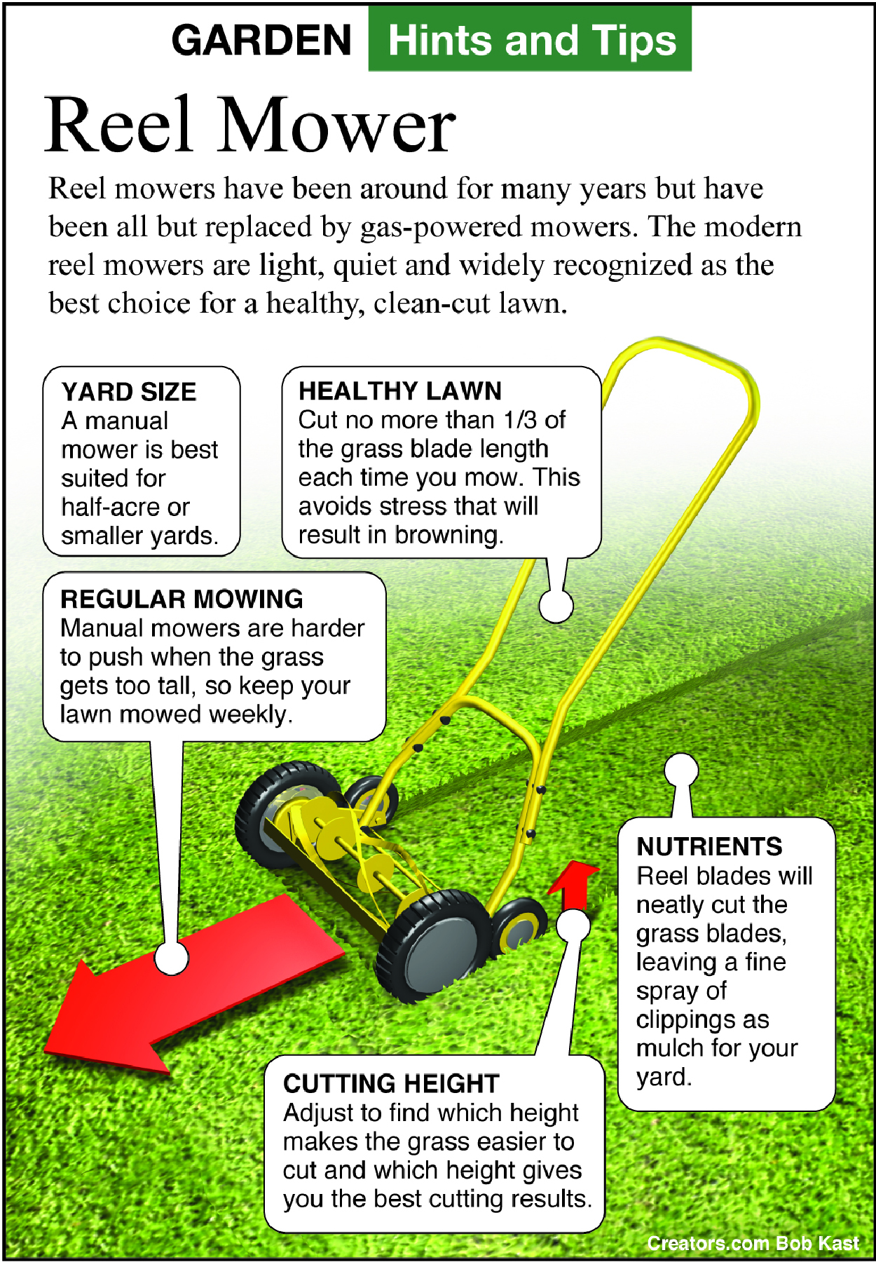 lawn mower tip sheet