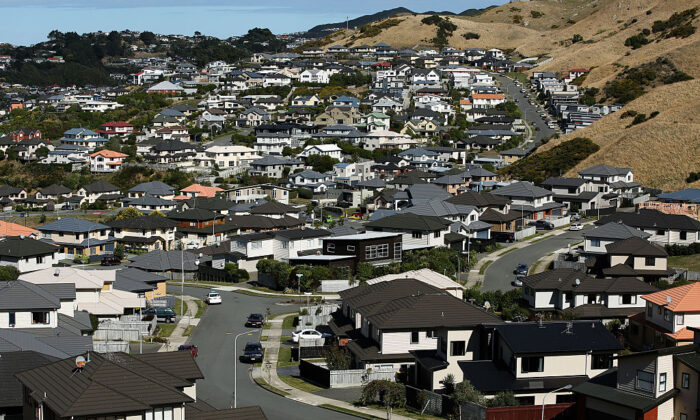 A general view of houses in the suburb of Churton Park in Wellington, New Zealand, on April 9, 2016.(Hagen Hopkins/Getty Images)