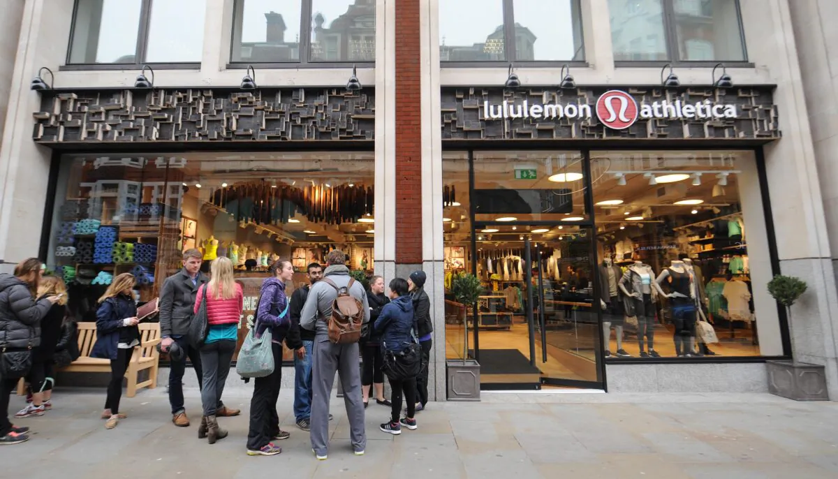 The Lululemon store in Covent Garden in London, on March 28, 2014. (Stuart C. Wilson/Getty Images for Lululemon Athletica)
