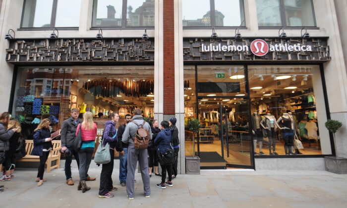 2014 年 3 月 28 日，伦敦考文特花园的 Lululemon 商店。（Stuart C. Wilson/Getty Images for Lululemon Athletica）