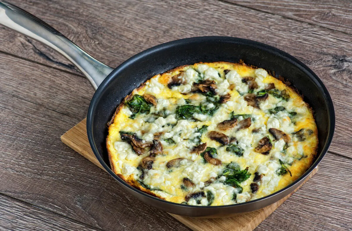 Asparagus Mushroom Swiss Egg Bake. (Dumitru Robert/iStock via Getty Images)