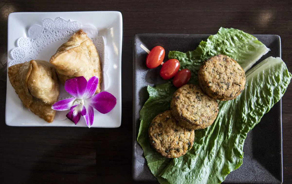Tikkis, on right, are a extremely popular snack in Punjab, India. (Tatsiana Moon for Radiant Life)