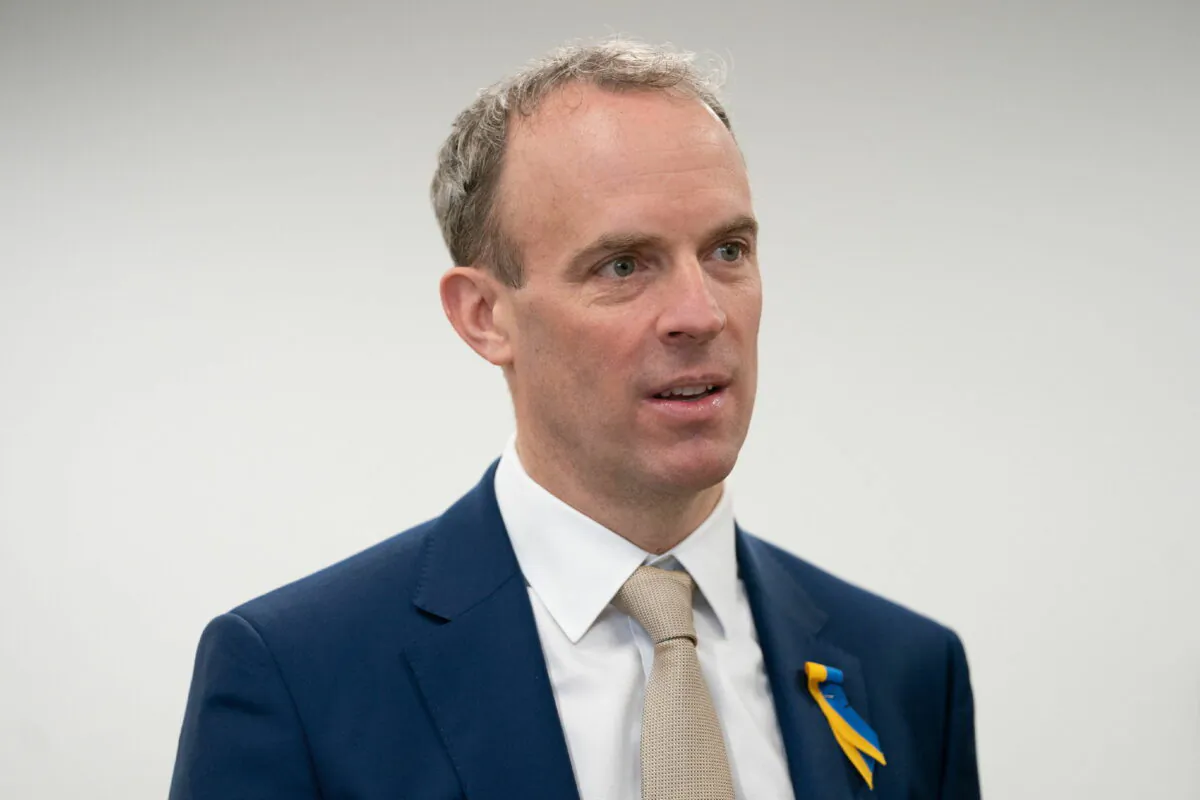 Deputy Prime Minister Dominic Raab in an undated file photo. (Joe Giddens/PA Media)