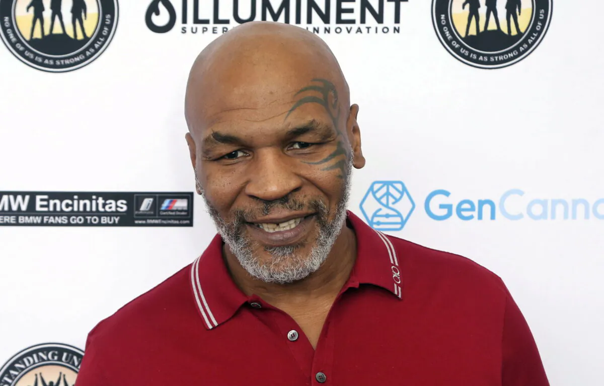 Mike Tyson attends a celebrity golf tournament in Dana Point, Calif., on Aug. 2, 2019. (Willy Sanjuan/Invision/AP)