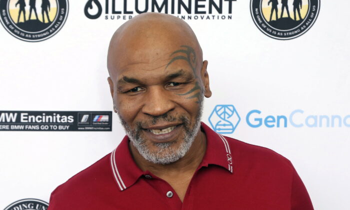 Mike Tyson attends a celebrity golf tournament in Dana Point, Calif., on Aug. 2, 2019. (Willy Sanjuan/Invision/AP)