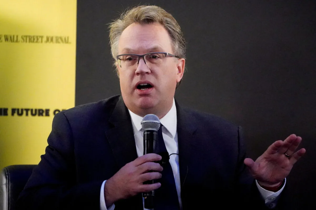 John Williams, chief executive officer of the Federal Reserve Bank of New York, speaks at an event in New York on Nov. 6, 2019. (Carlo Allegri/Reuters)