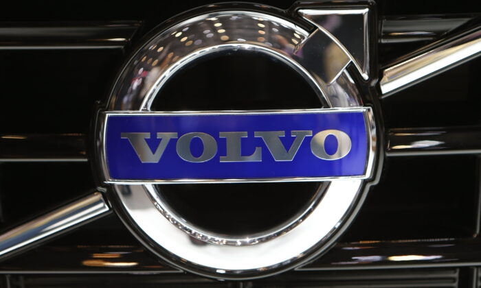 The company logo is seen on the bonnet of a Volvo car during the media day ahead of the 84th Geneva Motor Show at the Palexpo Arena in Geneva, on March 5, 2014. (Arnd Wiegmann/Reuters)