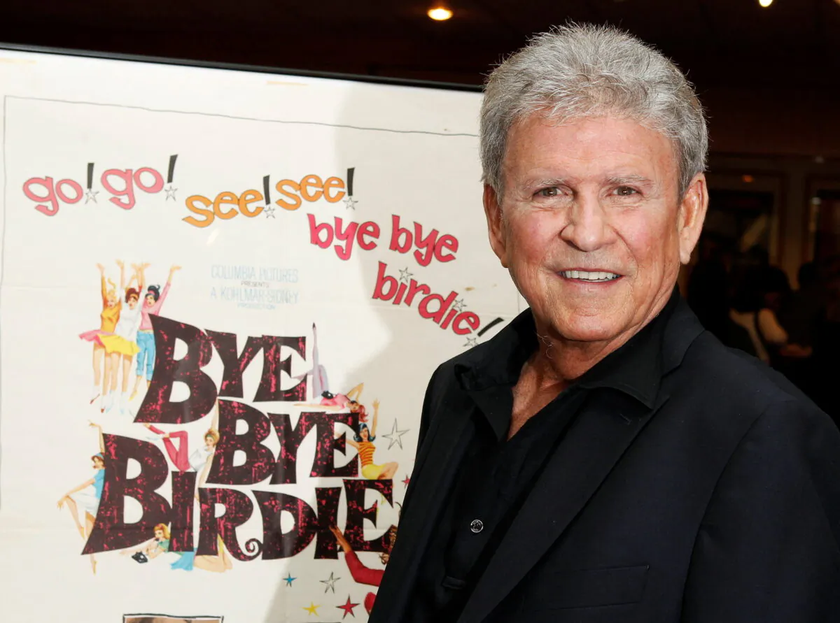 Singer Bobby Rydell poses at the premiere of a digital restoration of his 1963 film musical comedy 'Bye Bye Birdie' at the Academy of Motion Picture Arts & Sciences in Beverly Hills, Calif., on April 27, 2011. (Fred Prouser/Reuters)