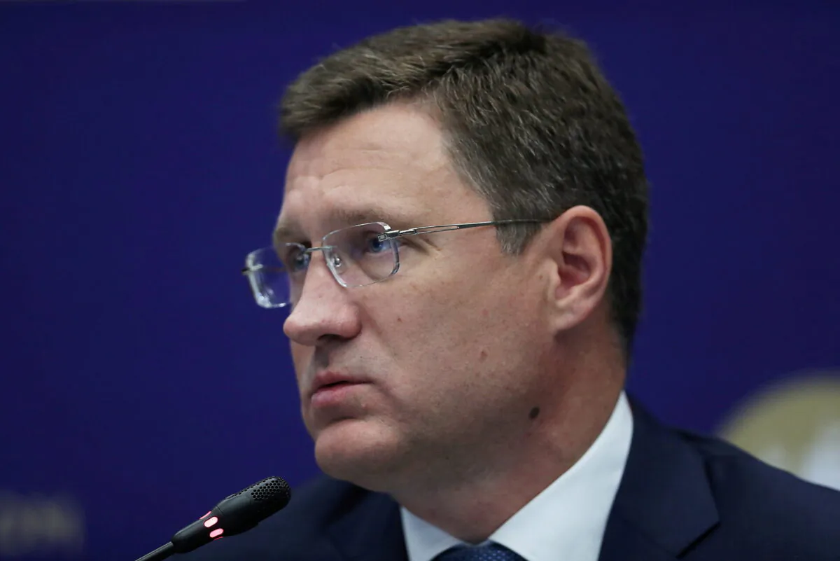 Russian Deputy Prime Minister Alexander Novak attends a session of the St. Petersburg International Economic Forum in St. Petersburg, Russia, on June 3, 2021. (Evgenia Novozhenina/Reuters)