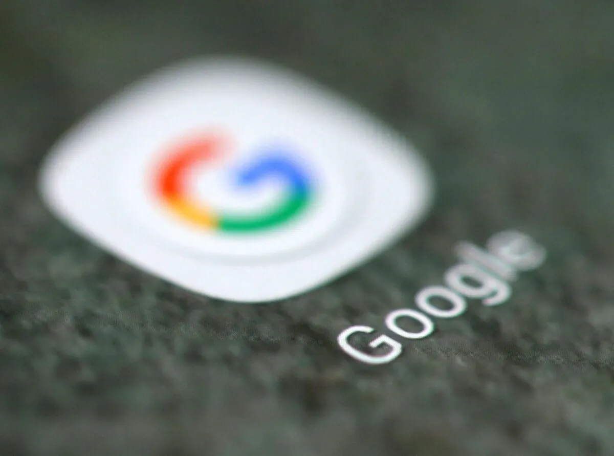 The Google app logo is seen on a smartphone in this picture illustration taken on Sept. 15, 2017. (Dado Ruvic/Reuters)