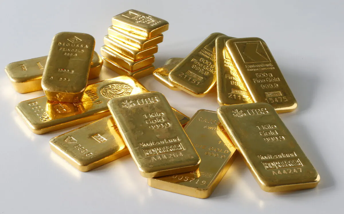 Gold bars from the vault of a bank, in Zurich, Switzerland, on Nov. 20, 2014. (Arnd Wiegmann/Reuters)