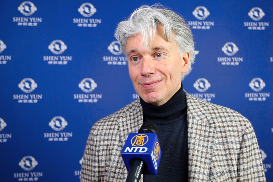 Johannes Schwab attended Shen Yun Performing Arts at Forum am Schlosspark, Ludwigsburg, Germany, on Apr. 9, 2022. (NTD)