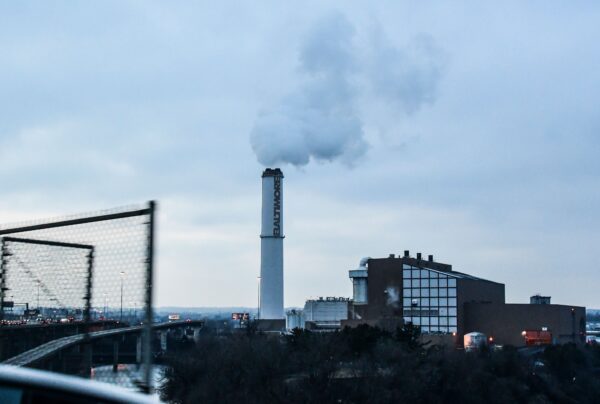 Baltimore factory chimney
