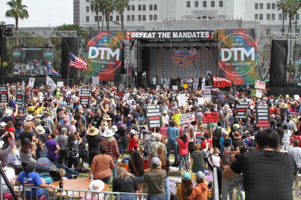 "Defeat the Mandates" rally