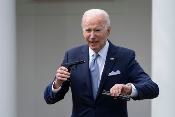 Biden holds ghost gun