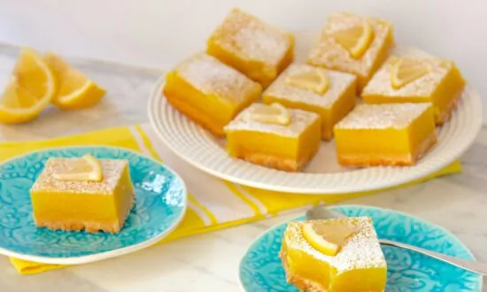 Perfect Eggless Lemon Bars
