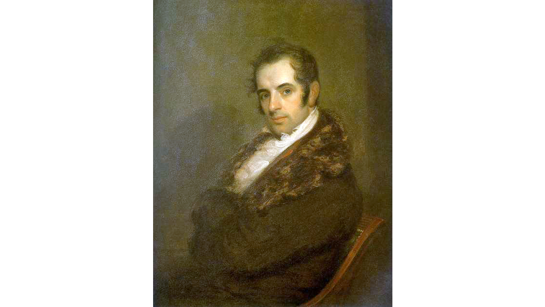 “Portrait of Washington Irving,” 1809, by John Wesley Jarvis. Oil on panel. Historic Hudson Valley. (Public Domain)