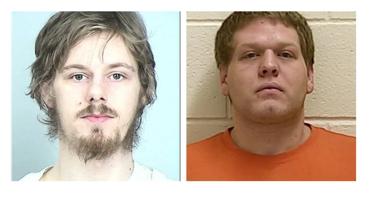 (Left) Joe Morris. (Courtesy of Sherburne County Jail); (Right) Michael McWhorter. (Ford County Sheriff's Department)
