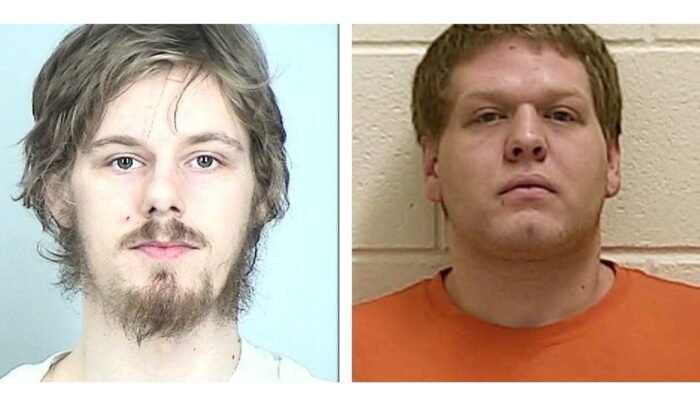 (Left) Joe Morris. (Courtesy of Sherburne County Jail); (Right) Michael McWhorter. (Ford County Sheriff's Department)