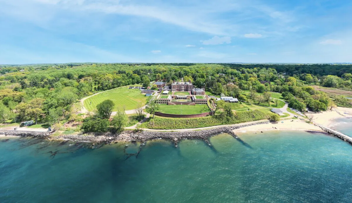The Webb Institute campus is located on the northern shore of Long Island, N.Y.