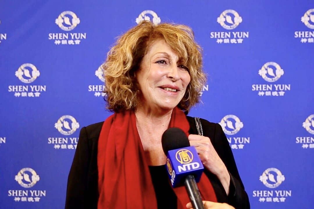 Sophia Maillard at Shen Yun Performing Arts at Nice's Acropolis, on Saturday, April 9, 2022. (NTD)