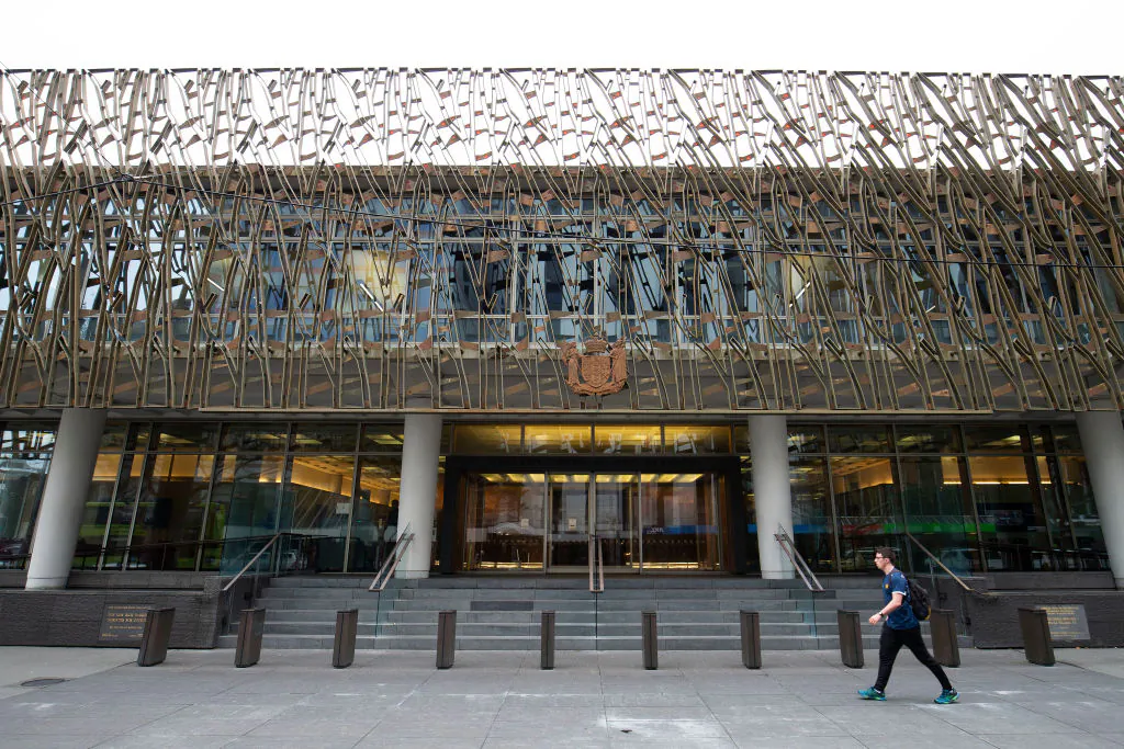 A general view of the Supreme Court in Wellington, New Zealand, on June 12, 2019. (Hagen Hopkins/Getty Images)