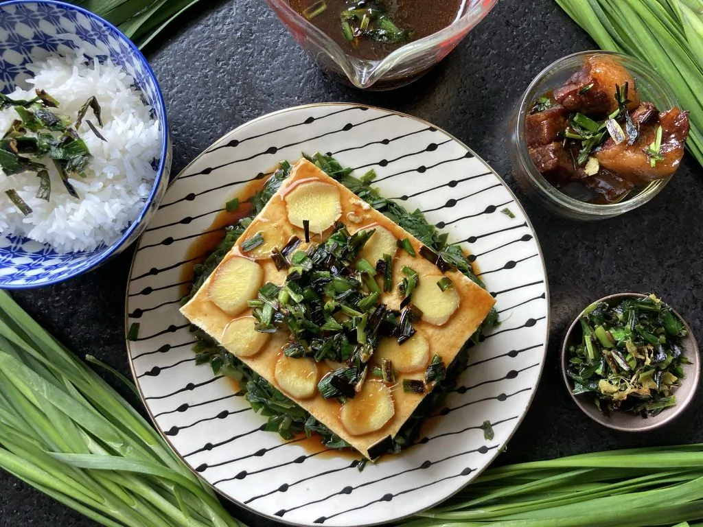 This intensely flavored sauce and fragrant fried chive-ginger topping pairs well with nearly any protein. (Ari LeVaux)