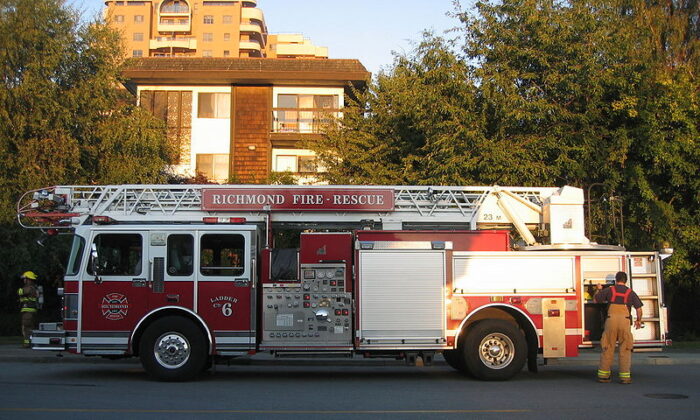 A fire truck of the Richmond Fire Department in a file photo. (Arnold C)