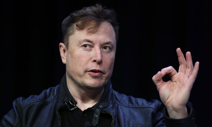 Elon Musk, founder and chief engineer of SpaceX, speaks at the 2020 Satellite Conference and Exhibition in Washington, on March 9, 2020. (Win McNamee/Getty Images)