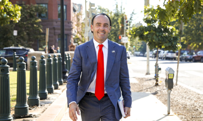 Kyle Bass, the founder and chief investment officer of Hayman Capital Management and a founding member of the Committee on the Present Danger: China, in Washington on Sep. 26, 2019. (Samira Bouaou/The Epoch Times)